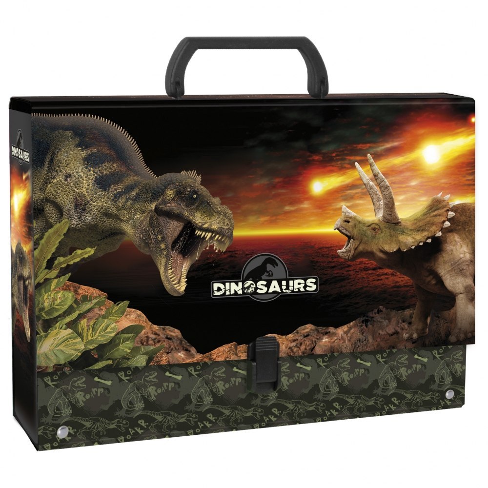 BRIEFCASE WITH HANDLE THICK DINOSAUR 18 DERFORM